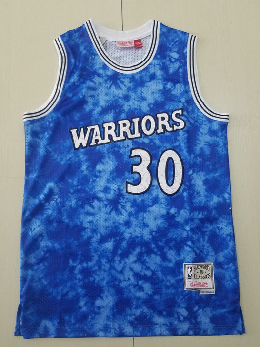 Men's Golden State Warriors Stephen Curry Mitchell & Ness Blue Swingman Jersey