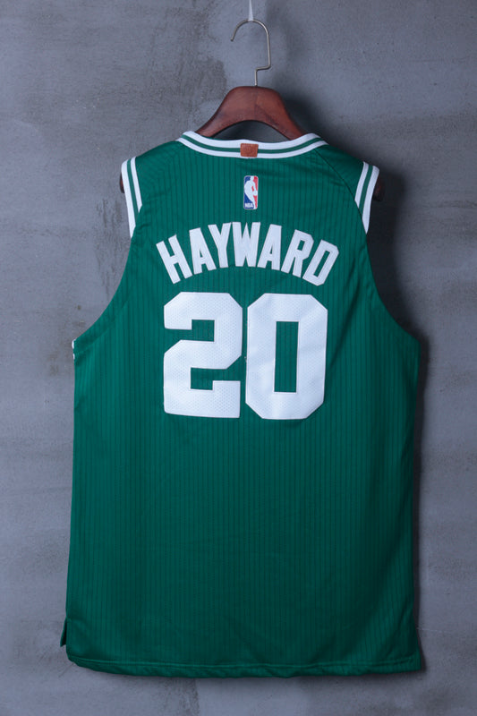 Men's Boston Celtics Gordon Hayward #20 NBA Green Replica Jersey