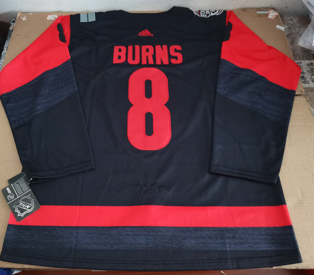 Men's Carolina Hurricanes Brent Burns #8 Black Home Breakaway Player Jersey