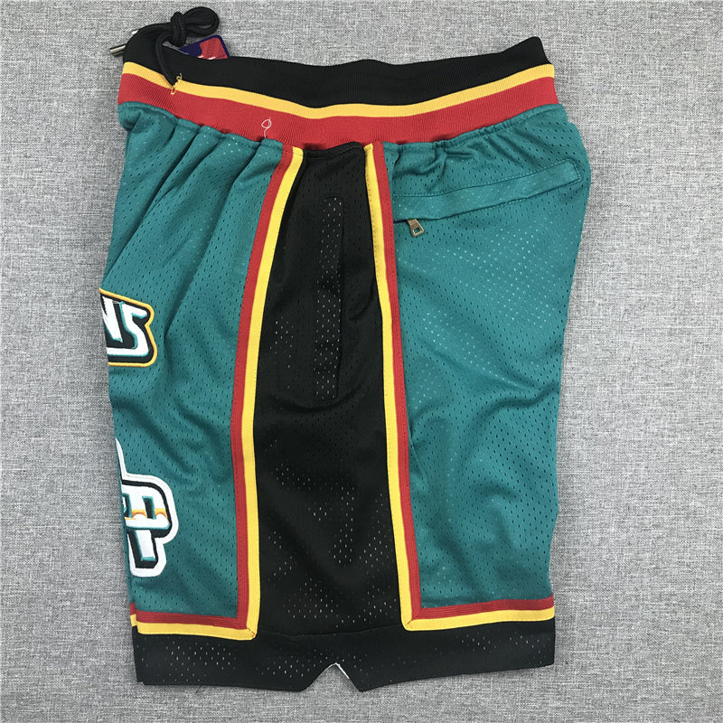 Men's Detroit Pistons Green Basketball Shorts