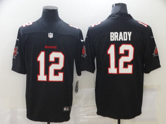 Men's Tampa Bay Buccaneers Tom Brady #12 Black Player Game Jersey