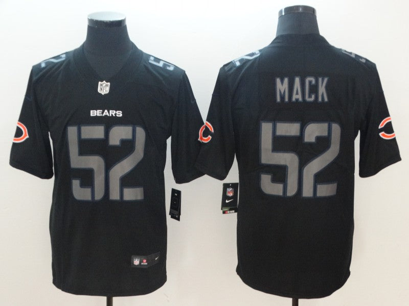 Men's Chicago Bears #52 Khalil Mack Black Game Player Jersey