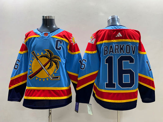 Men's Florida Panthers Aleksander Barkov #16 Blue Player Jersey