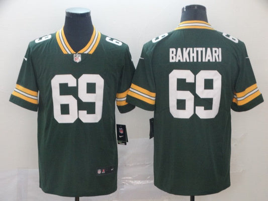 Men's Green Bay Packers David Bakhtiari #69 Green Game Jersey