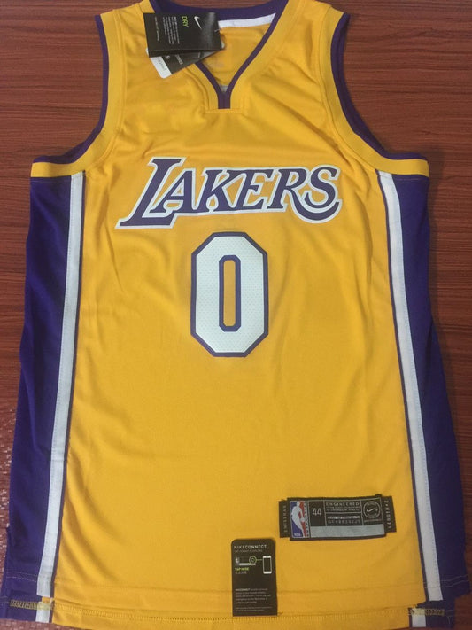 Men's Los Angeles Lakers Kyle Kuzma #0 NBA Yellow Swingman Jersey