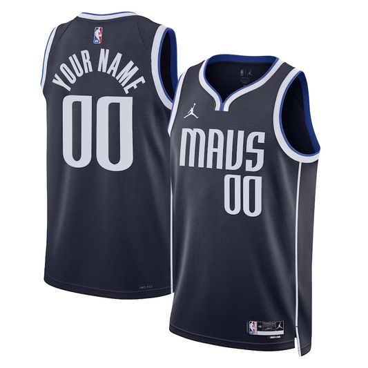 Men's Dallas Mavericks Navy 2022/23 Swingman Custom Jersey - Statement Edition