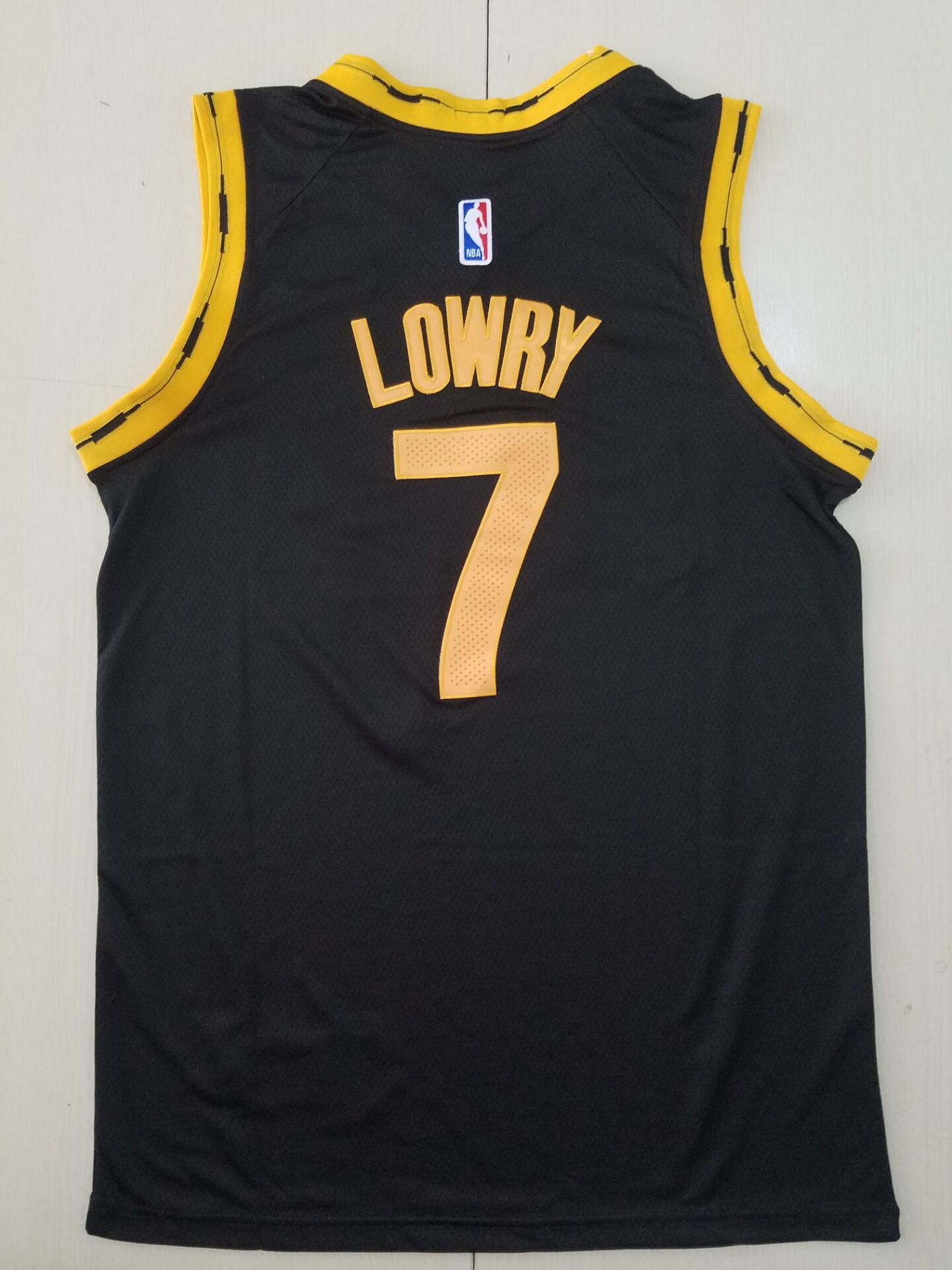 Men's Toronto Raptors Kyle Lowry #7 Black Replica Player Jersey