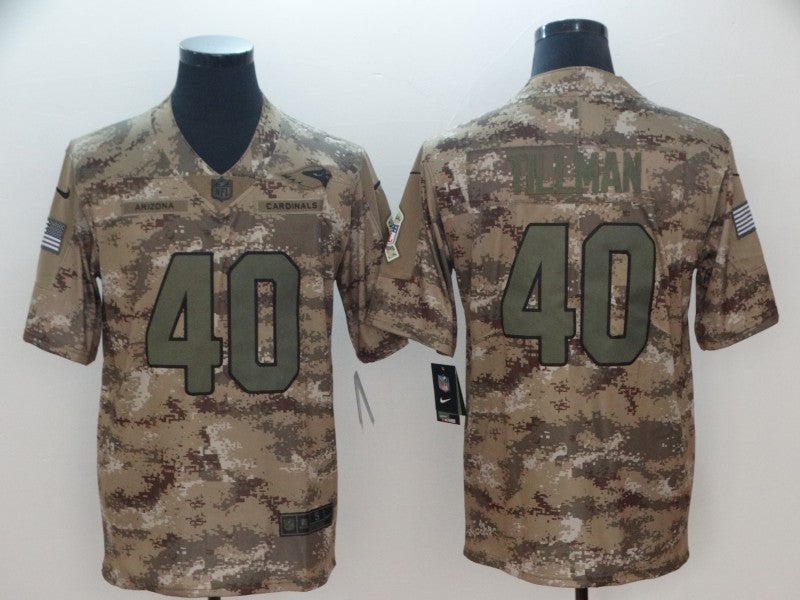 Men's Arizona Cardinals Pat Tillman #40 Camouflage Game Jersey