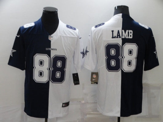 Men's Dallas Cowboys CeeDee Lamb #88 Navy/White Game Jersey