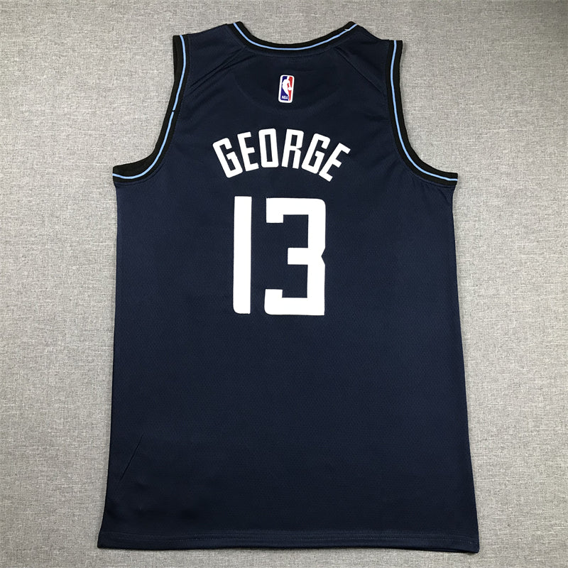 Men's LA Clippers Paul George #13 Navy 2023/24 Swingman Jersey - City Edition