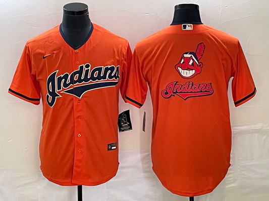 Men's Cleveland Guardians Orange Replica Team Jersey