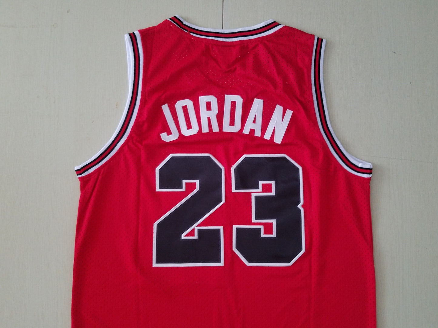 Men's Chicago Bulls Michael Jordan Red 1984-85 Hardwood Classics Jersey