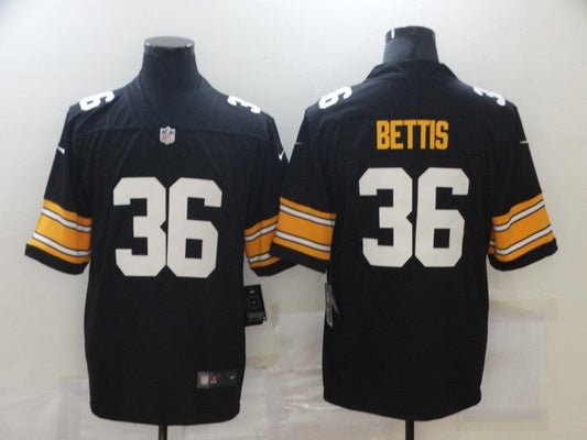 Men's Pittsburgh Steelers Jerome Bettis #36 Black Player Game Jersey