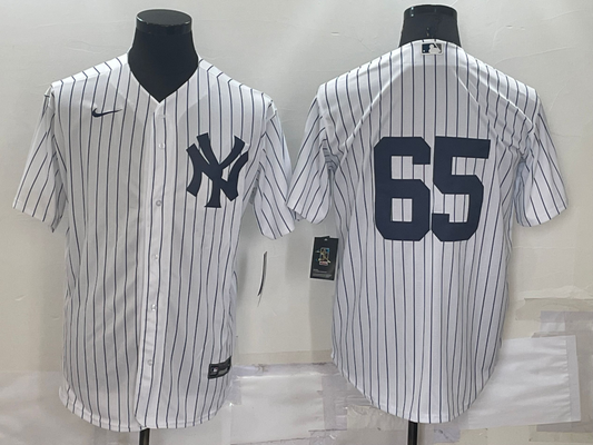 Men's New York Yankees Nestor Cortes Jr. #65 White Replica Player Name Jersey