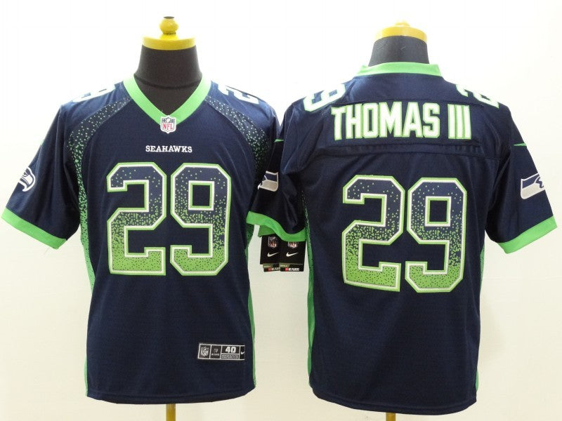 Men's Seattle Seahawks Earl Thomas III #29 Navy Game Jersey