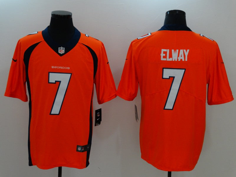 Men's Denver Broncos John Elway #7 Orange Player Game Jersey