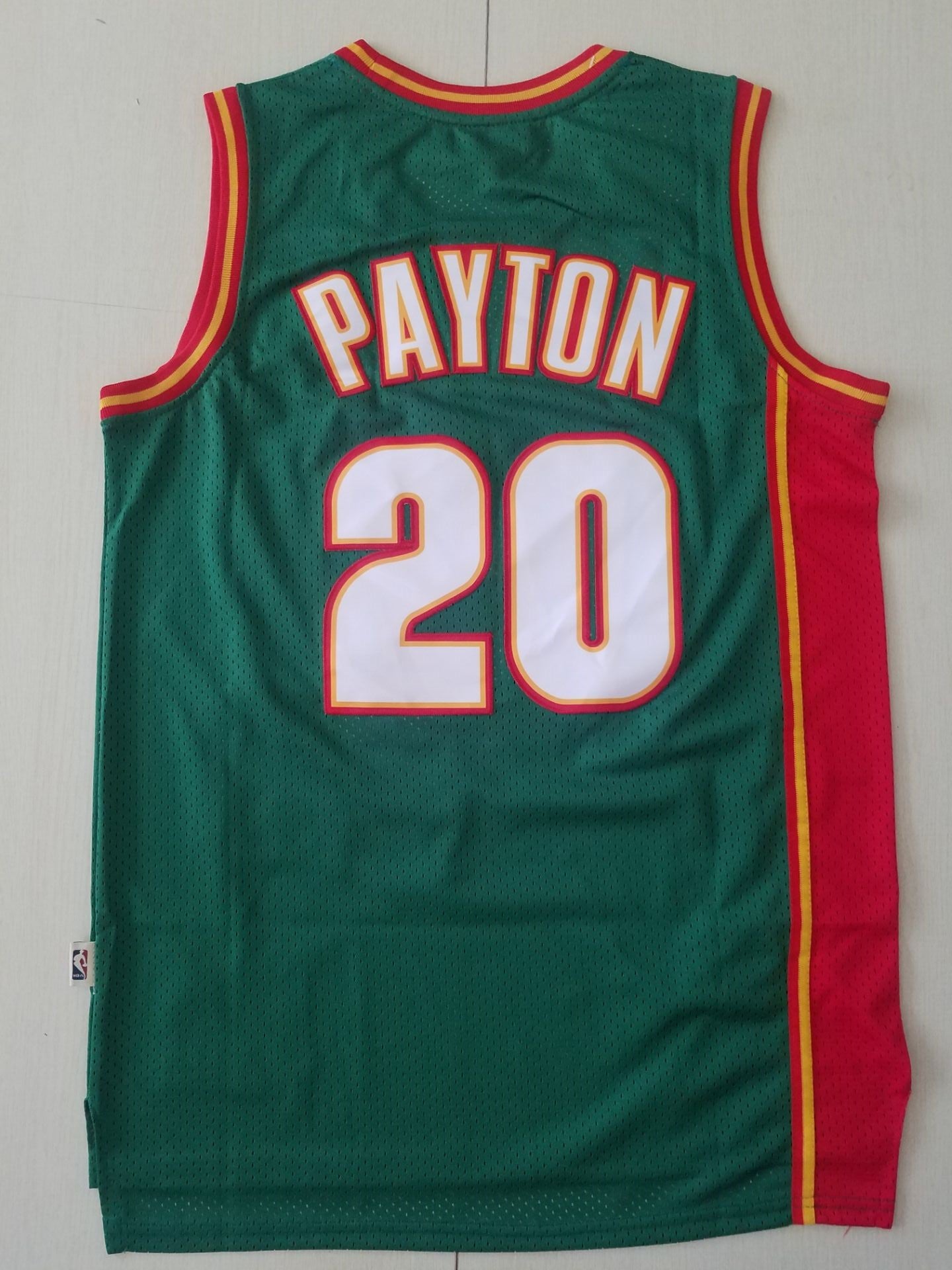 Men's Seattle Supersonics Gary Payton #20 Green Swingman Player Jersey