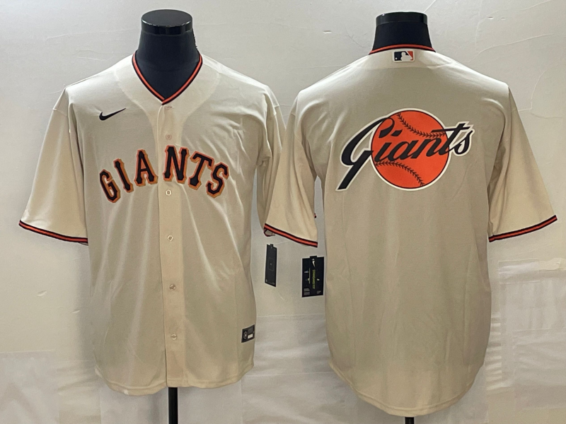 Men's San Francisco Giants Cream Home Replica Team Jersey