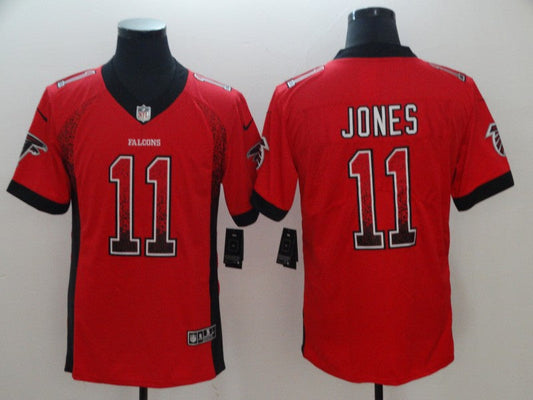 Men's Atlanta Falcons Julio Jones #11 Red Authentic Game Jersey