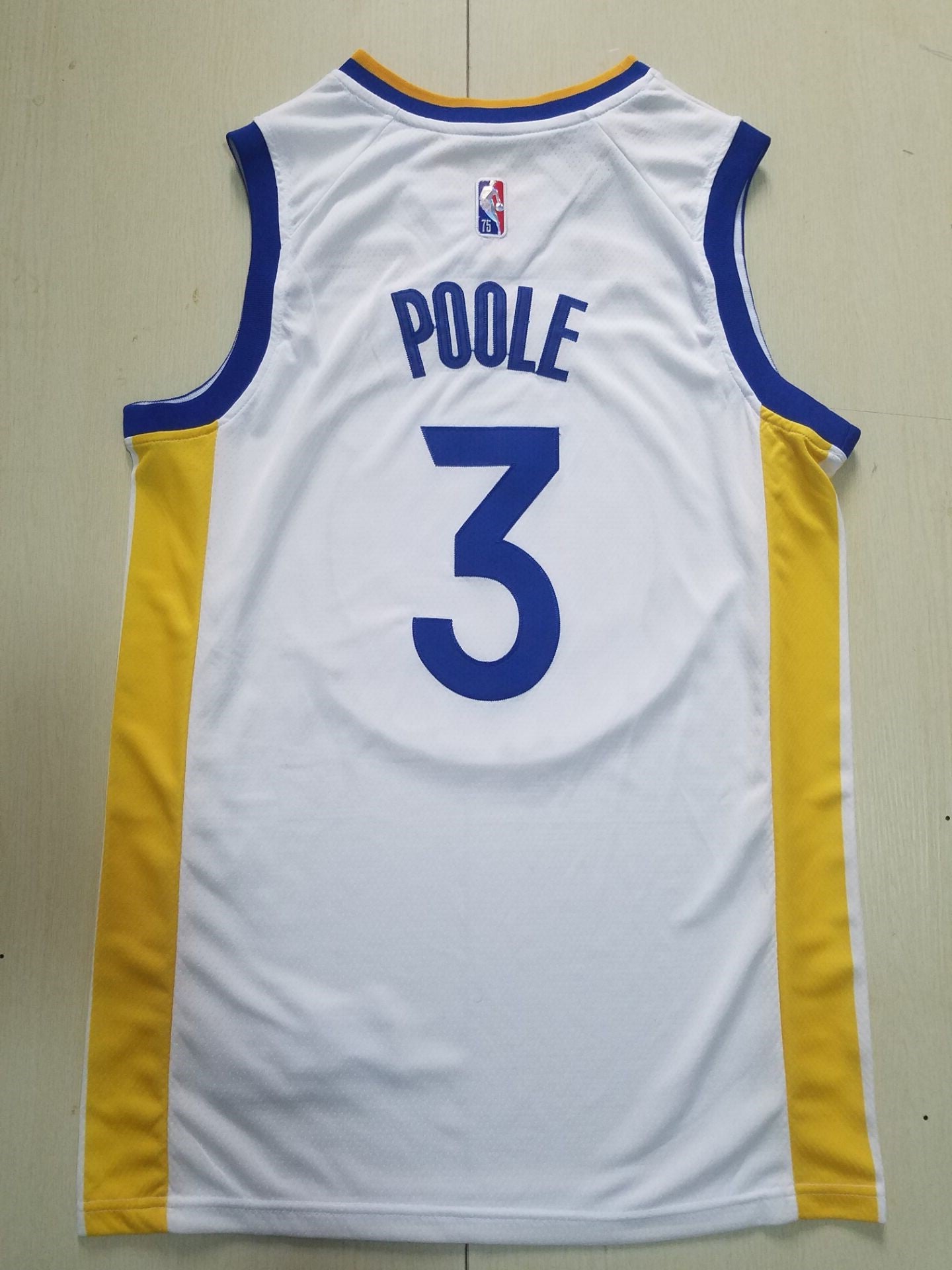 Men's Golden State Warriors Jordan Poole White Fast Break Replica Player Jersey