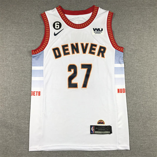 Men's Denver Nuggets Jamal Murray #27 Silver 2022/23 Swingman Jersey - City Edition