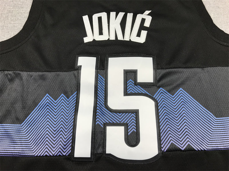 Men's Denver Nuggets Nikola Jokic #15 Black 2023/24 Swingman Jersey - City Edition