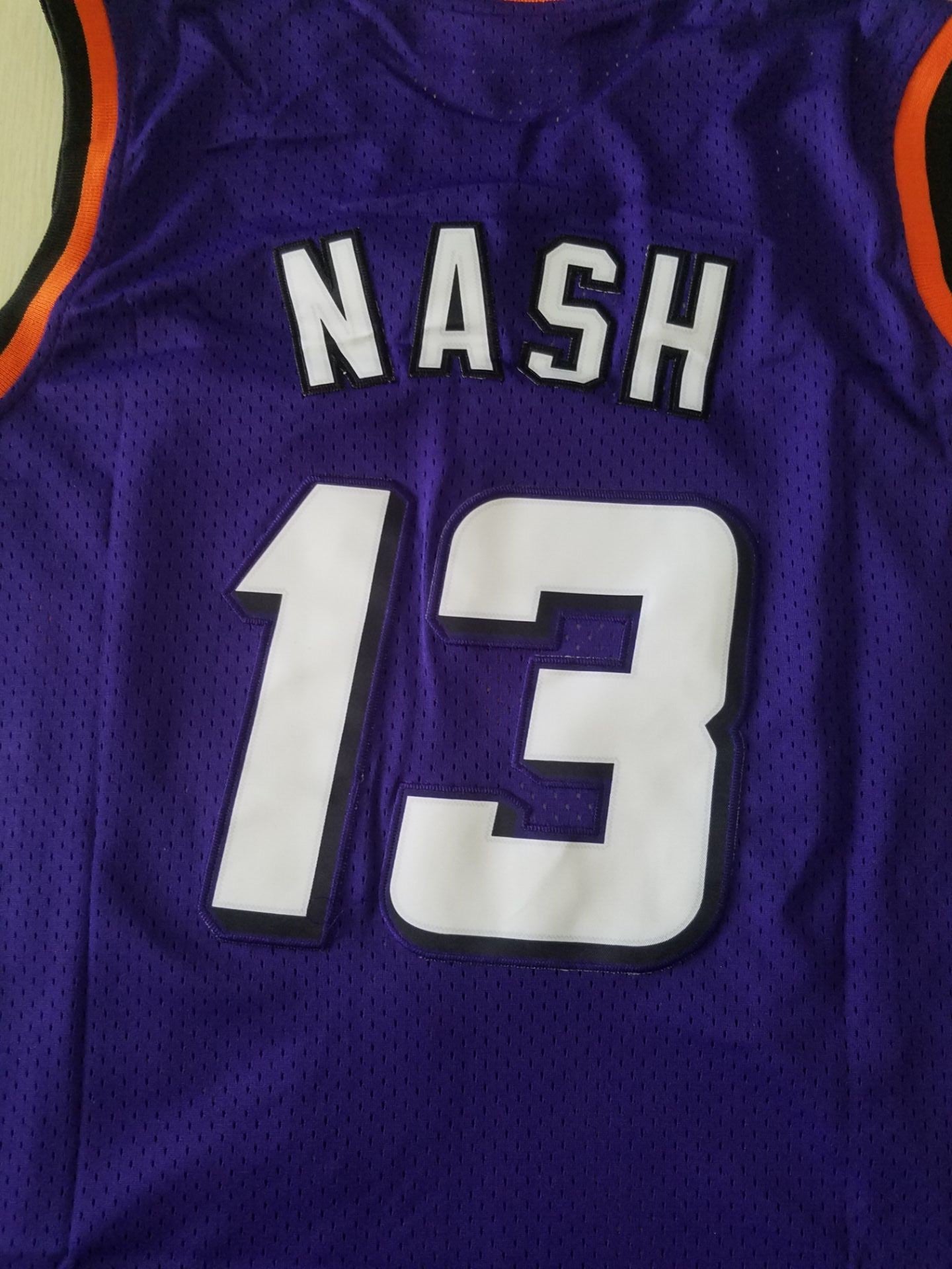 Men's Phoenix Suns Steve Nash #13 Purple 1996-97 Throwback Stitched Jersey