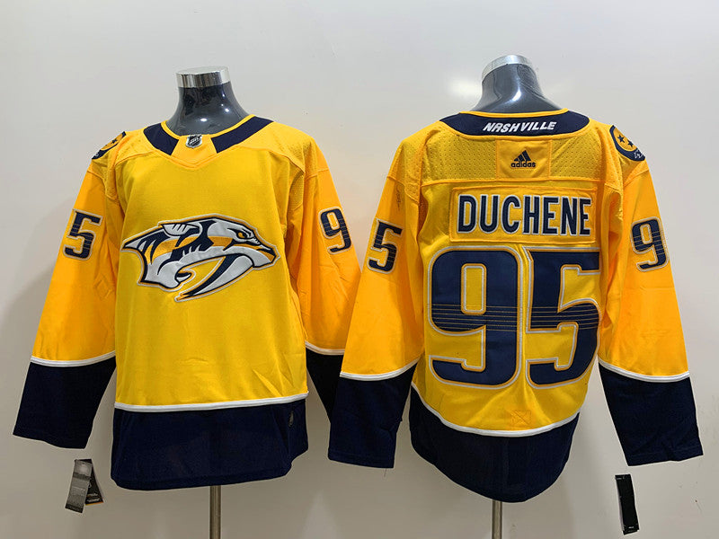 Men's Nashville Predators Matt Duchene #95 Gold Home Breakaway Player Jersey