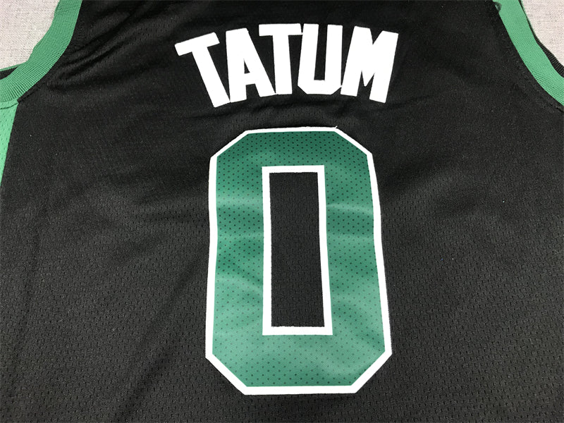 Men's Boston Celtics Jayson Tatum #0 Black 2022/23 Statement Edition Swingman Jersey