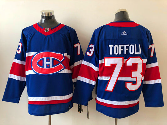 Men's Montreal Canadiens Tyler Toffoli #73 Blue Player Game Jersey