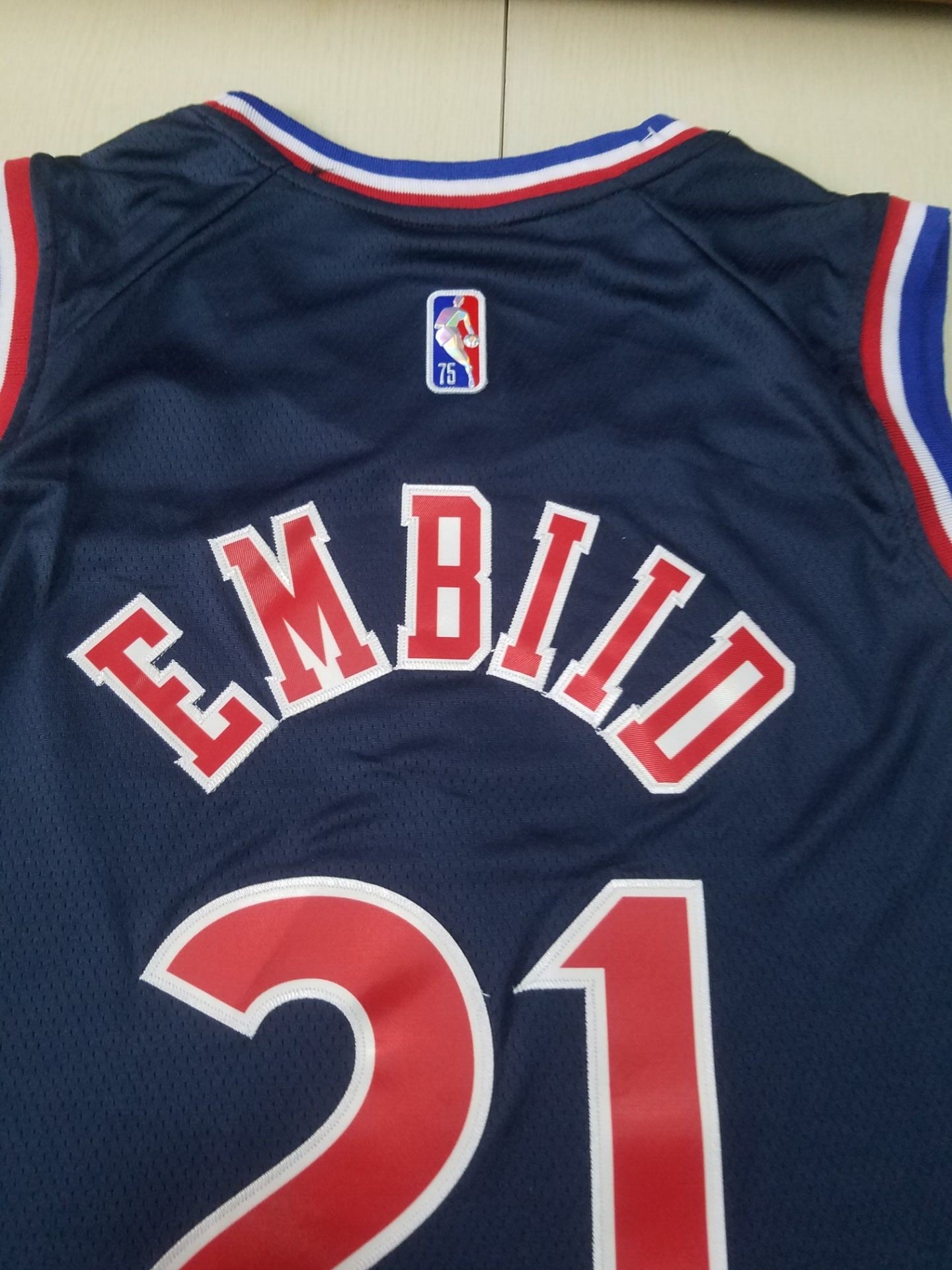 Men's Philadelphia 76ers Joel Embiid Navy 2021/22 Swingman Jersey - City Edition