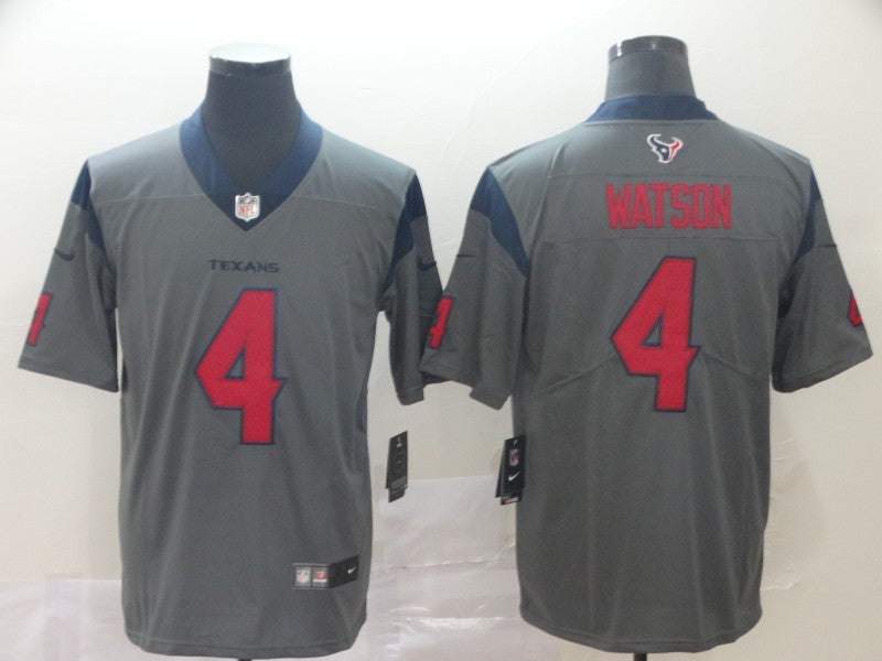 Men's Houston Texans Deshaun Watson #4 Gray Inverted Legend Jersey