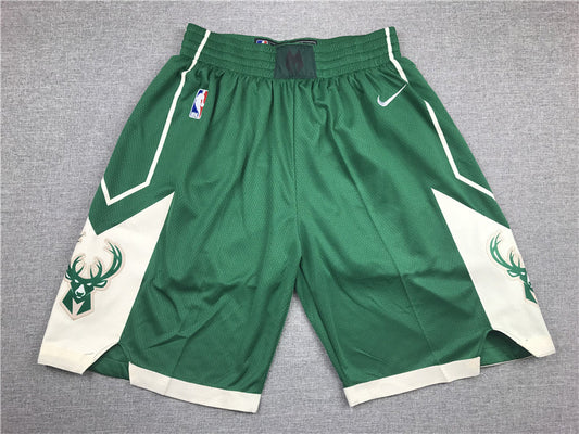 Men's Milwaukee Bucks Green Basketball Shorts