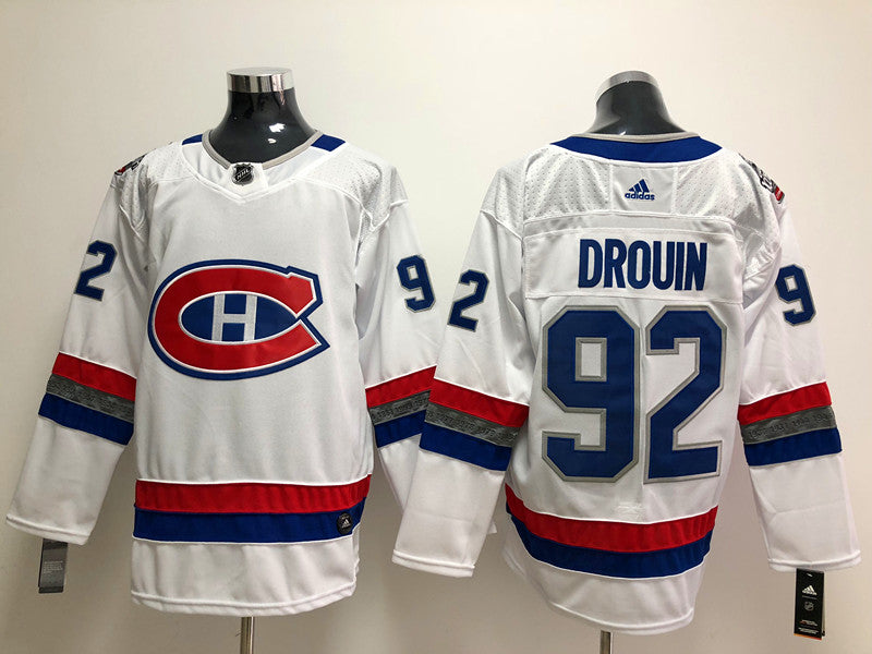 Men's Montreal Canadiens Jonathan Drouin #92 White Player Game Jersey