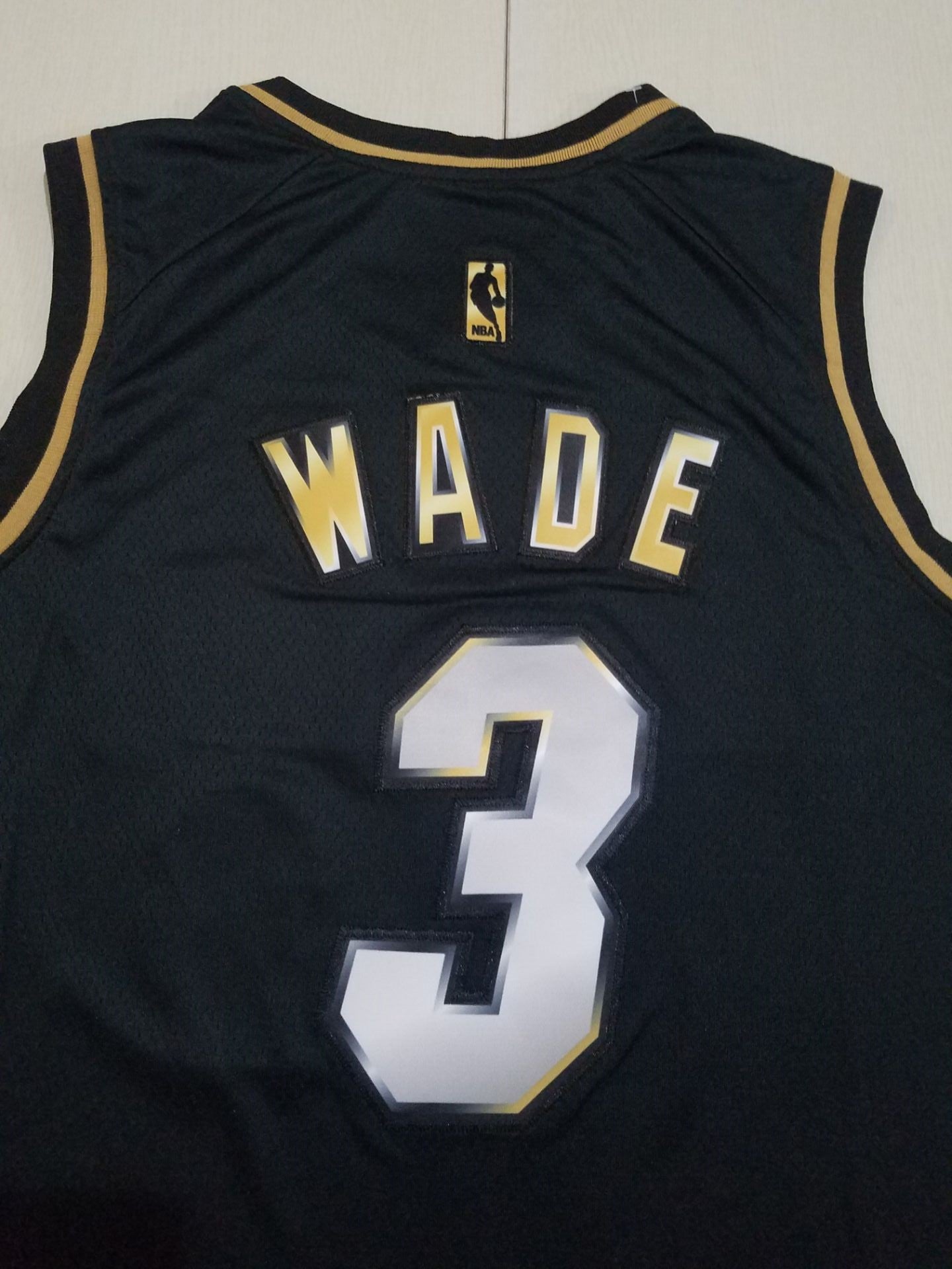 Men's Miami Heat Dwyane Wade #3 NBA Black Swingman Jersey