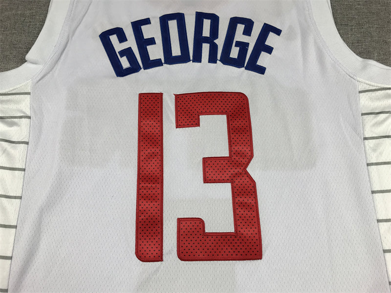 Men's LA Clippers Paul George #13 White 2022/23 Swingman Jersey