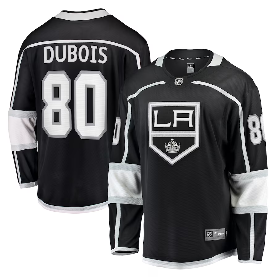 Men's Los Angeles Kings Pierre-Luc Dubois #80 Black Home Breakaway Jersey