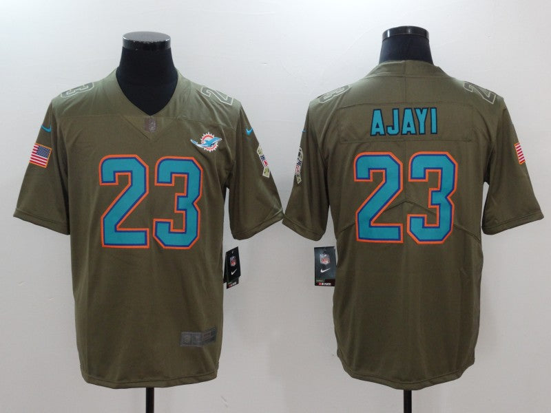 Men's Miami Dolphins Jay Ajayi #23 Brown Game Jersey