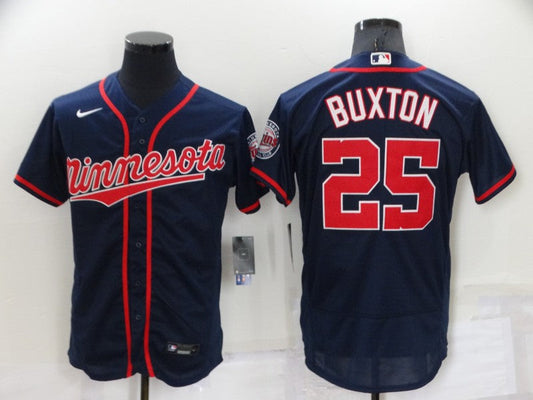 Men's Minnesota Twins Byron Buxton #25 Navy Replica Player Jersey