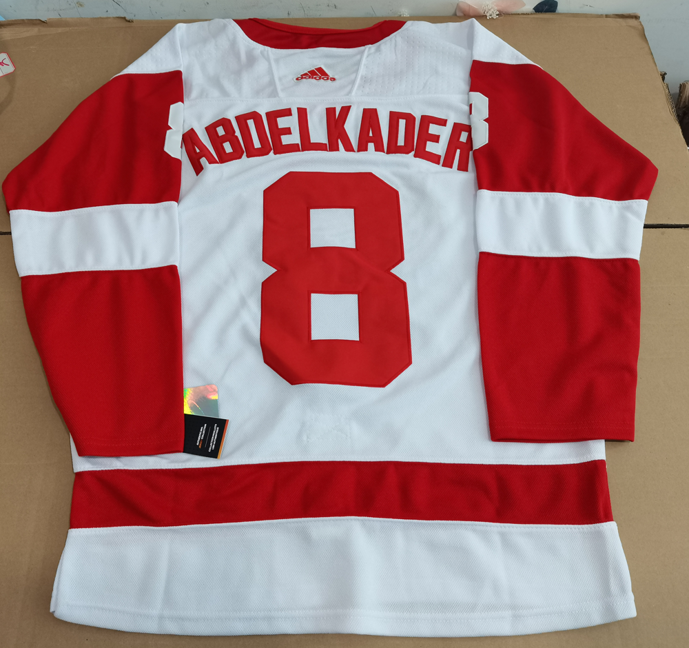 Men's Detroit Red Wings Justin Abdelkader #8 White Breakaway Player Jersey