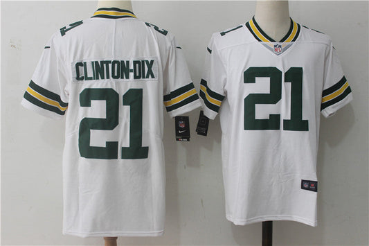 Men's Green Bay Packers Ha Ha Clinton-Dix #21 White Game Jersey