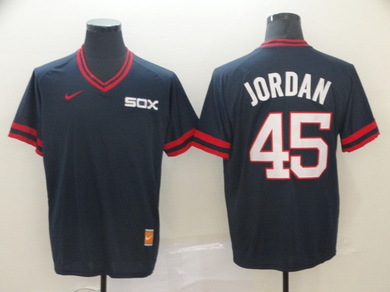 Men's Chicago White Sox Michael Jordan #45 Navy Replica Baseball Jersey