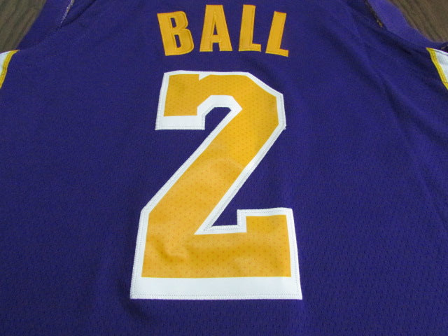 Men's Los Angeles Lakers Lonzo Ball #2 NBA Purple Jersey