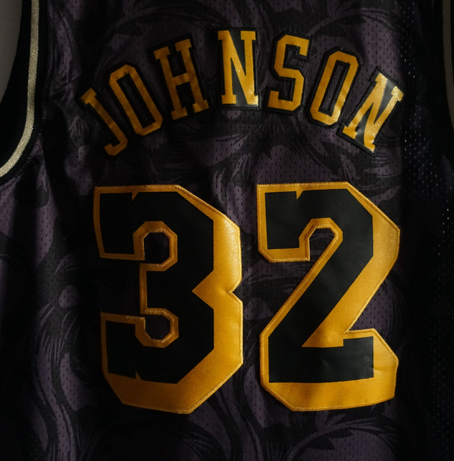 Men's Los Angeles Lakers Magic Johnson #32 NBA Brown Classics Jersey