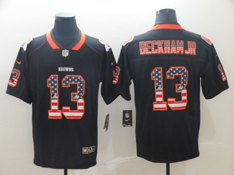 Men's Cleveland Browns Odell Beckham Jr. Black Game Jersey