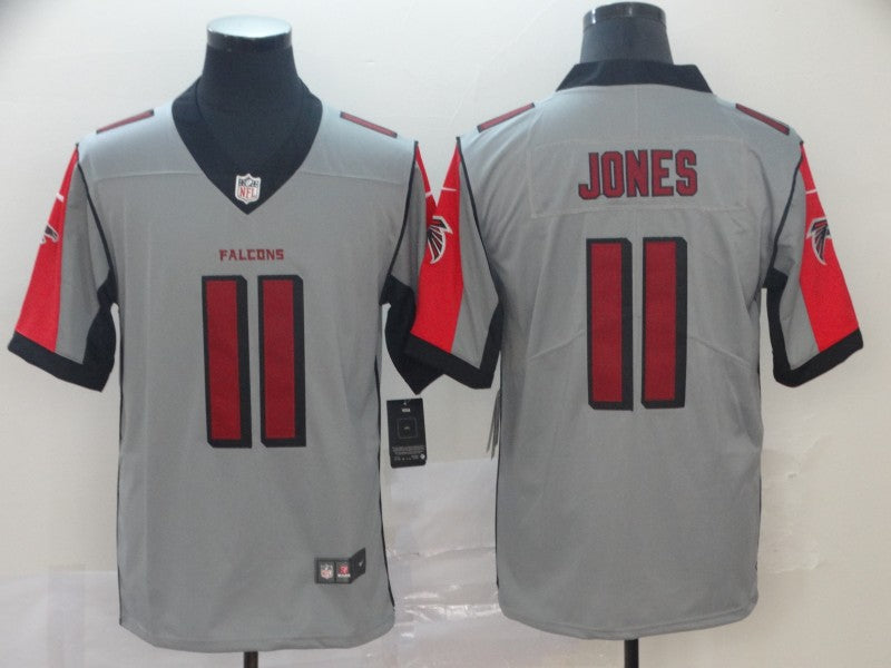 Men's Atlanta Falcons Julio Jones #11 Gray Inverted Legend Jersey