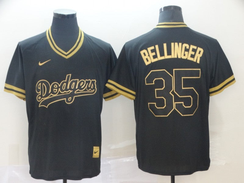 Men's Los Angeles Dodgers Cody Bellinger #35 Black Fashion Stitched Jersey