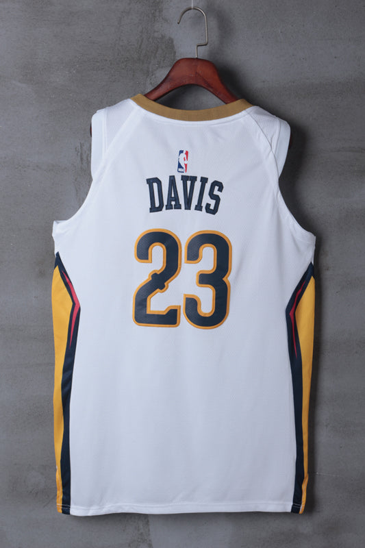 Men's New Orleans Pelicans Anthony Davis #23 NBA White Swingman Player Jersey