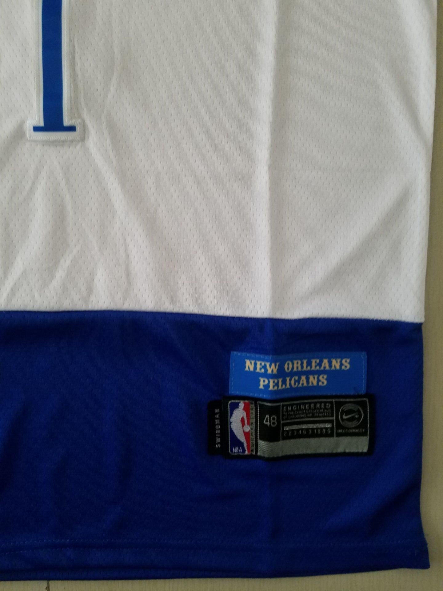 Men's New Orleans Pelicans Zion Williamson #1 White 2020/21 Swingman Jersey