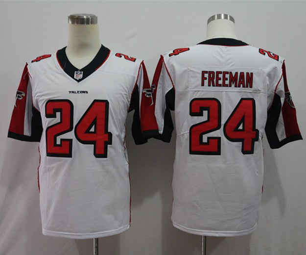 Men's Atlanta Falcons Devonta Freeman #24 White Game Jersey